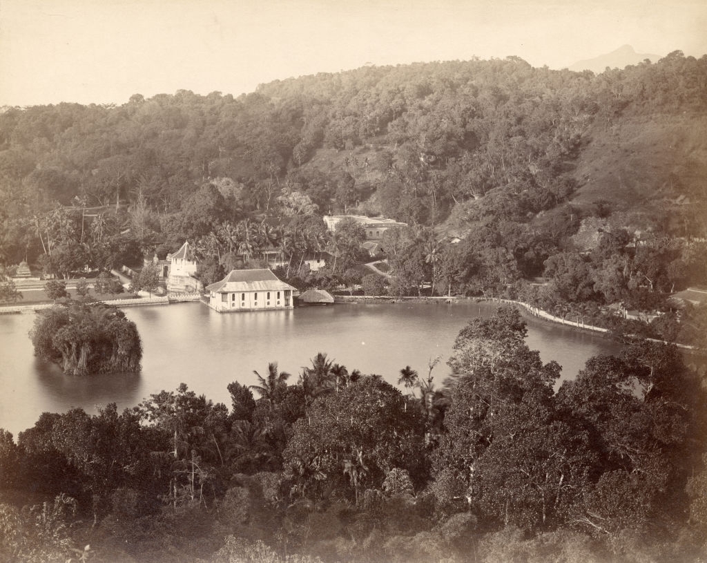 Kandy Lake in Ceylon, 1880s.
