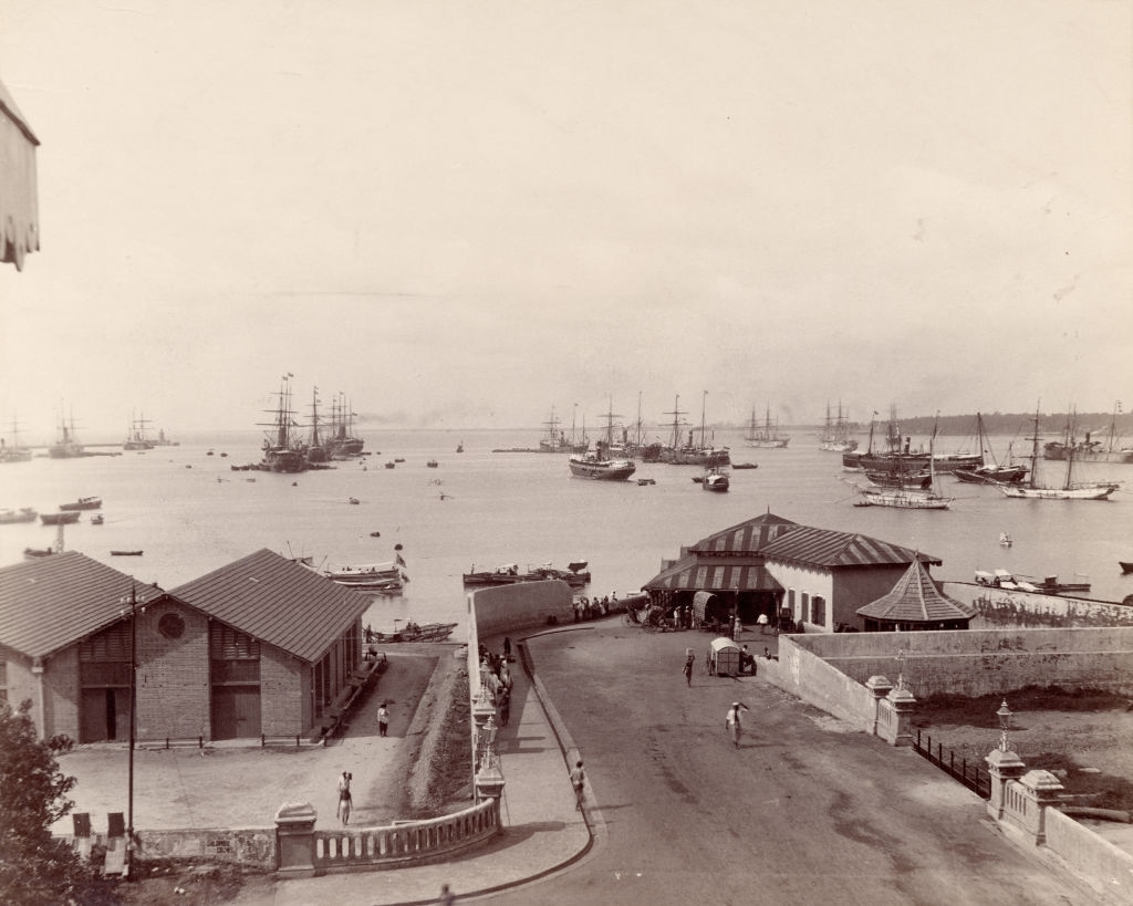 Colombo Harbour, Sri Lanka, 1880s.
