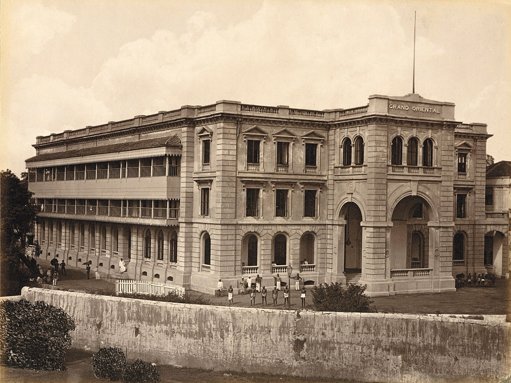 The Grand Orienta Hotel at Colombo, Sri Lanka, 1885.