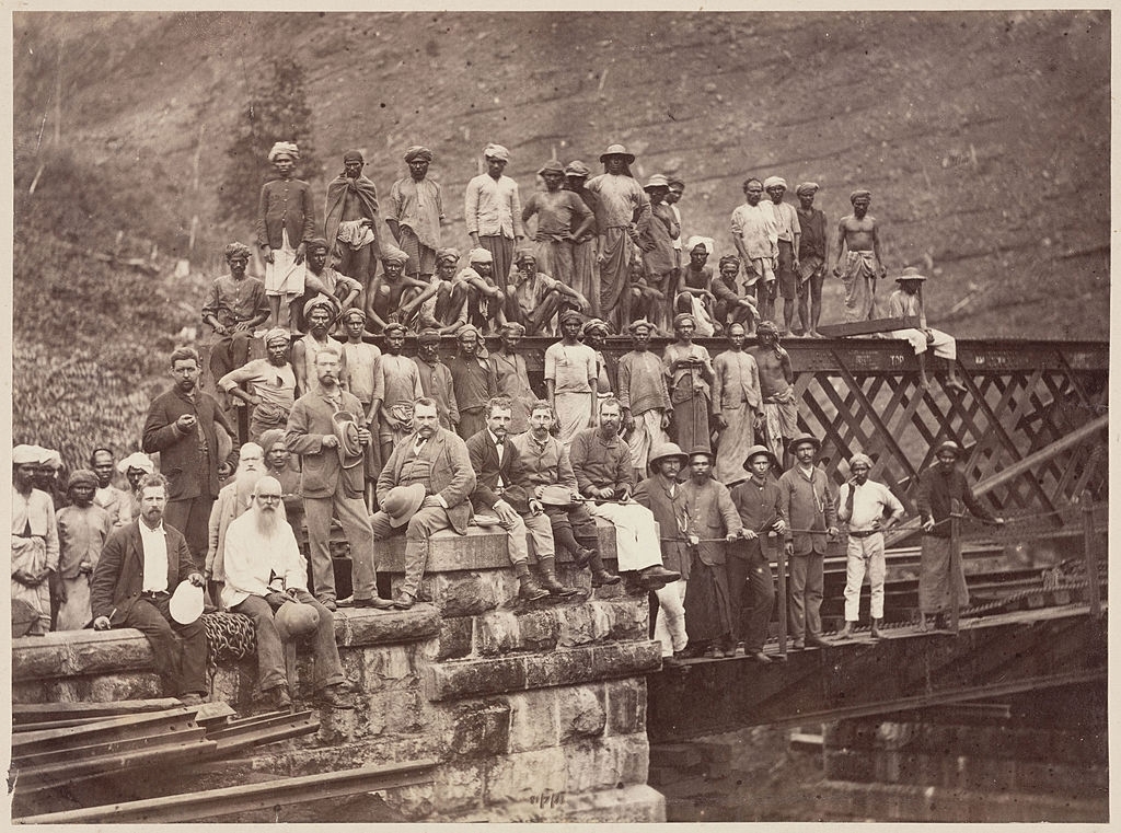 Workers on the Nanu Oya Extension Railway, Sri Lanka, 1883.