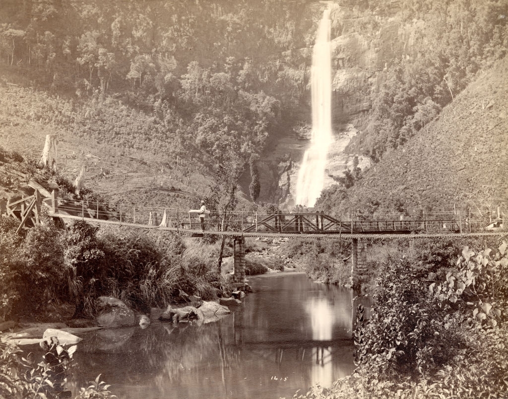Adam's Peak Falls in Sri Lanka, 1880s.