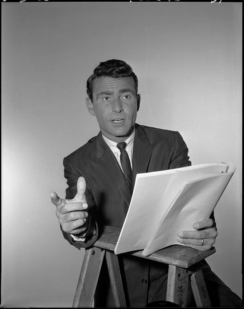 Rod Serling instructing the lines to the actor, 1960.