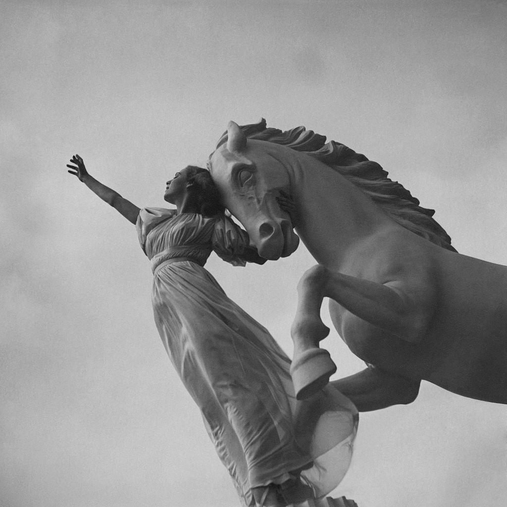 Zorina, prima ballerina with the George Balanchine Company, Vogue 1937.