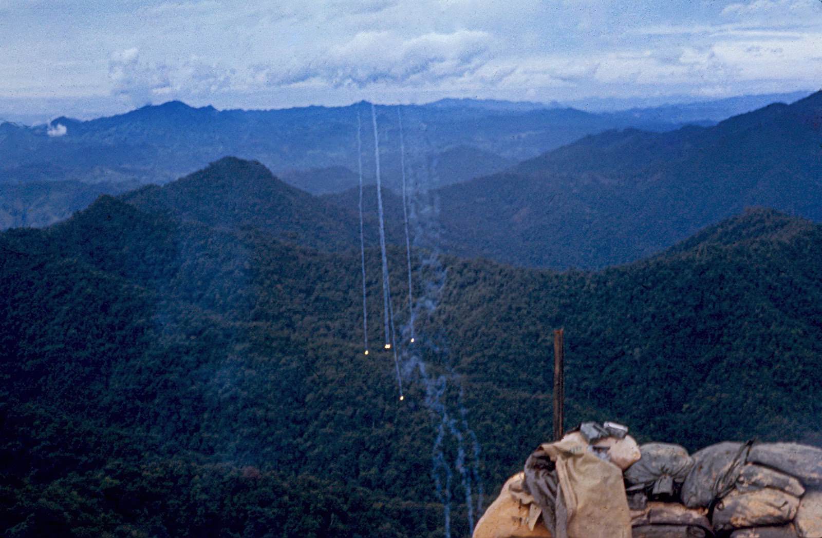 After the gunships were called in. Northern I-Corps, Vietnam. 1969.