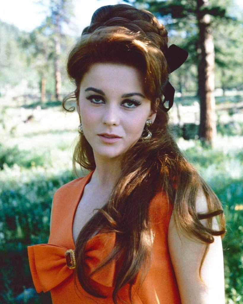 Ann-Margret in an orange dress, 1965.