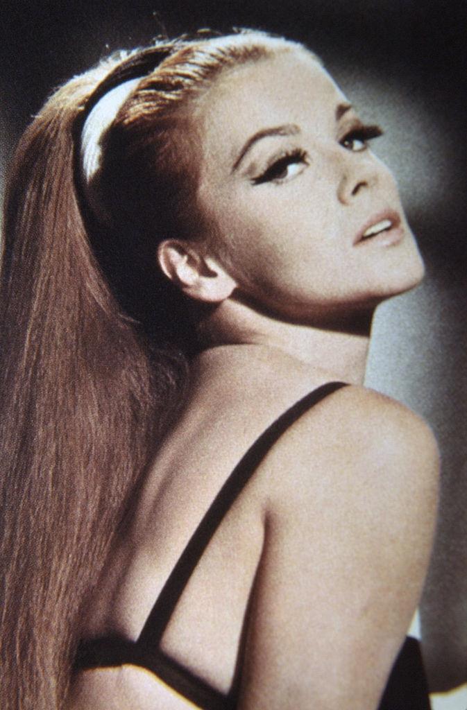Ann Margret in a black bra, 1966.