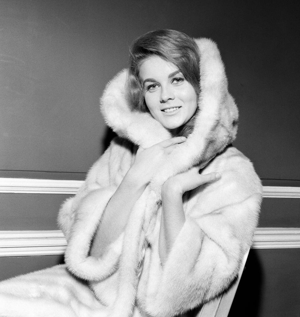Ann Margret at the May Fair Hotel in London, 1963.