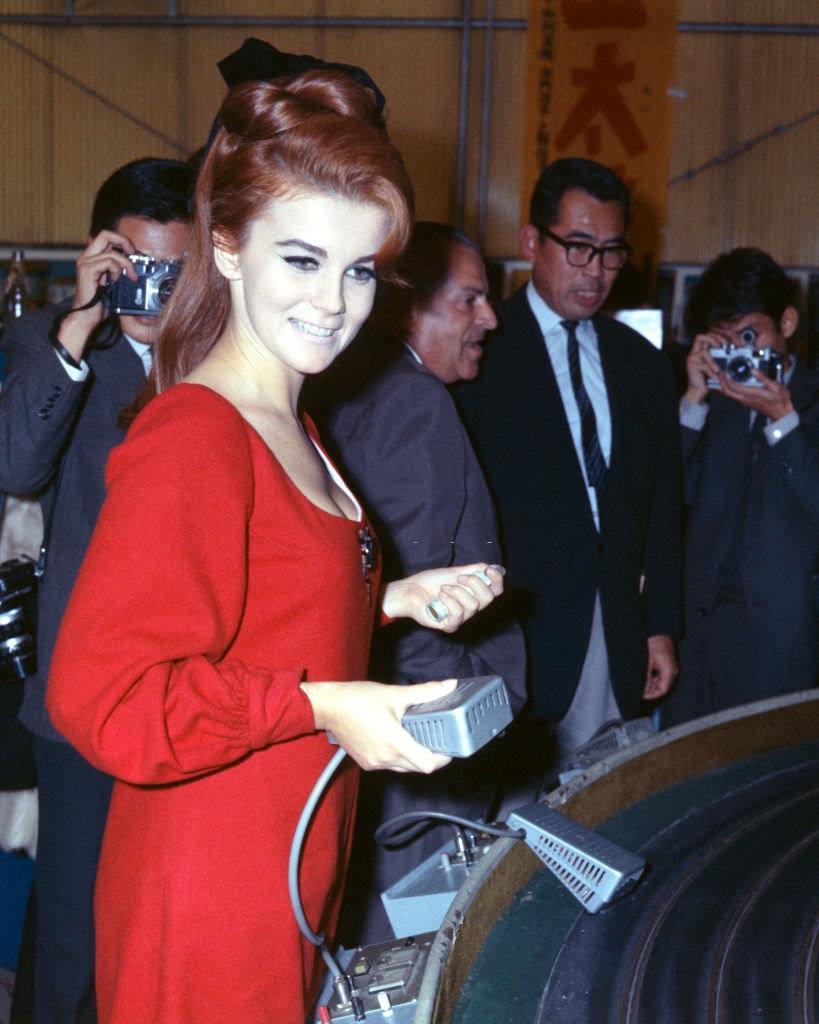 Ann-Margret in Tokyo, Japan to promote her latest film 'The Cincinnati Kid', October 1965.