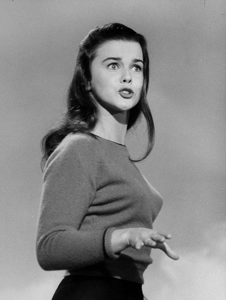 Ann-Margret singing during screen test at 20th Century Fox studios for leading role in the movie State Fair.