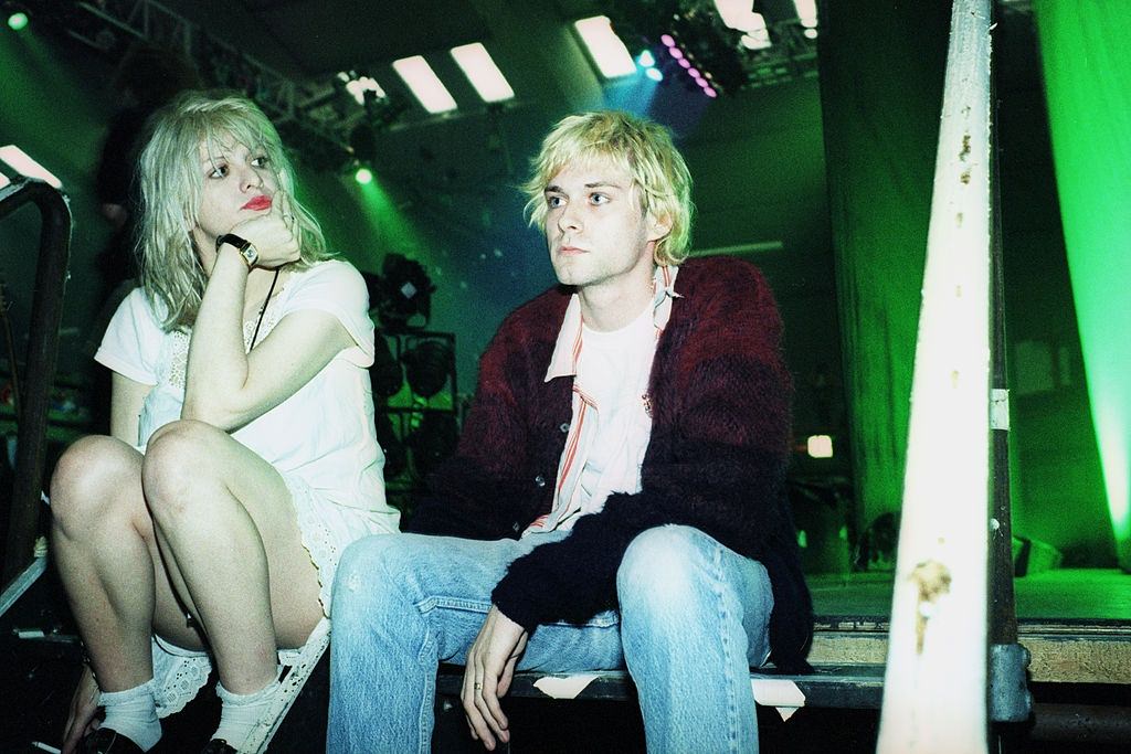 Courtney Love with her hsuband Kurt