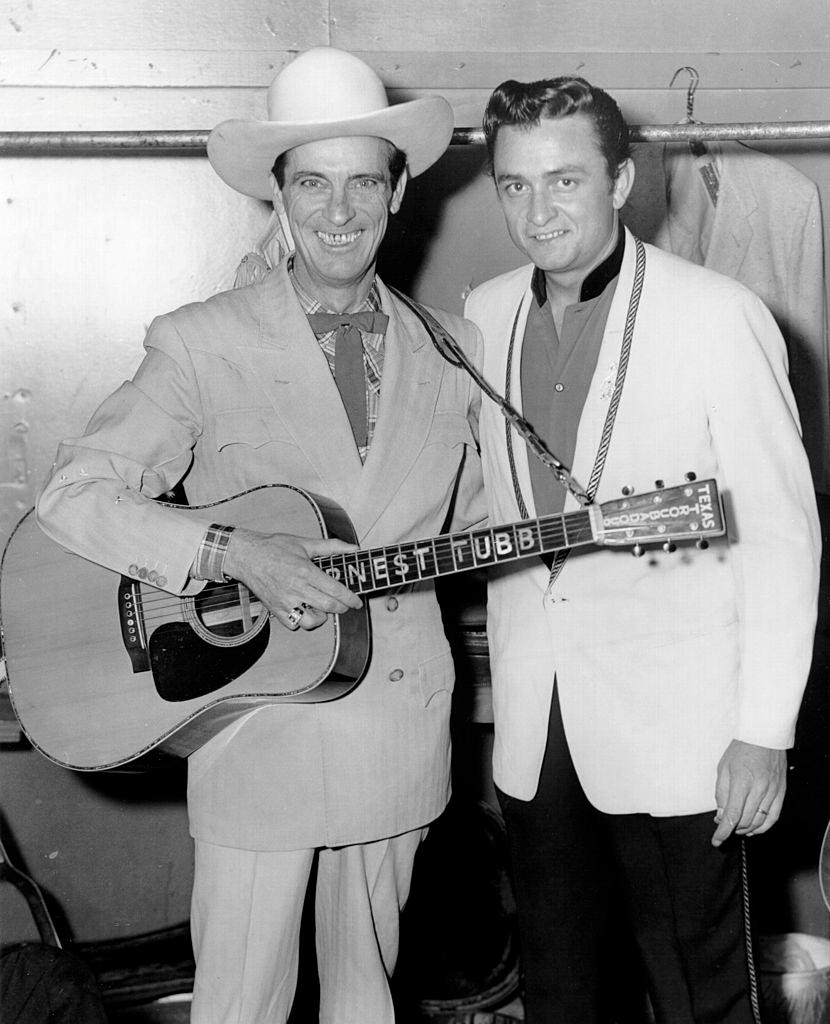 Johnny Cash with Ernest Tubb, 1957.