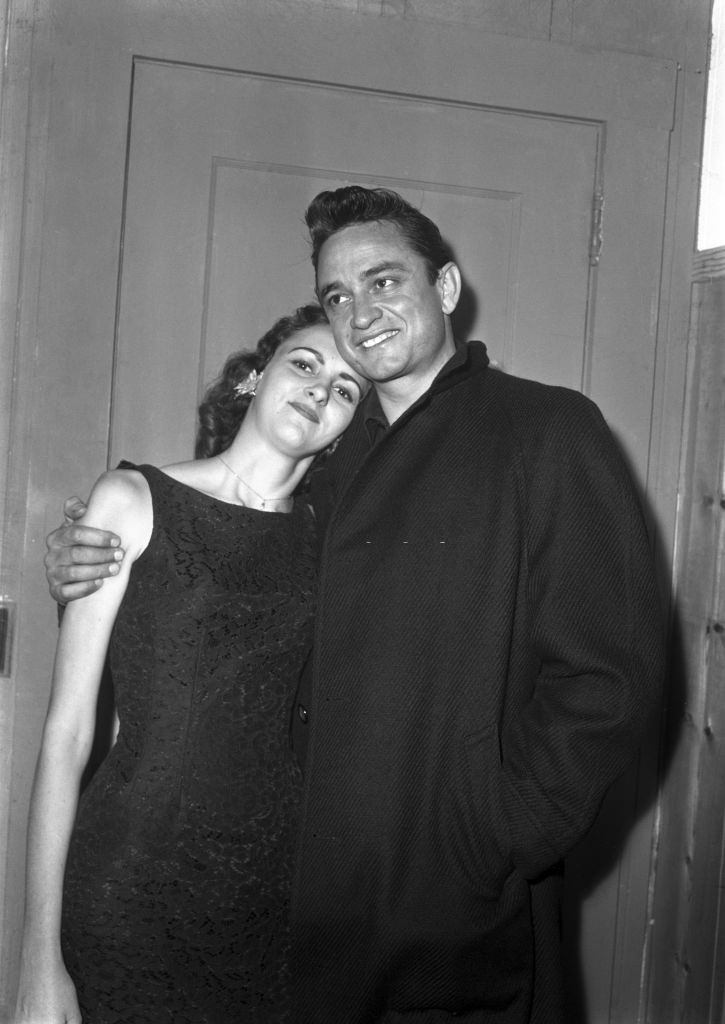 Johnny Cash with Wanda Jackson, 1955.