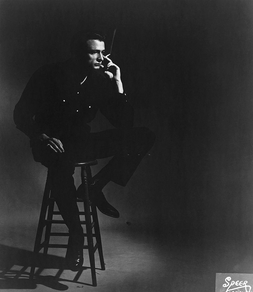 Johnny Cash poses for a portrait in 1957