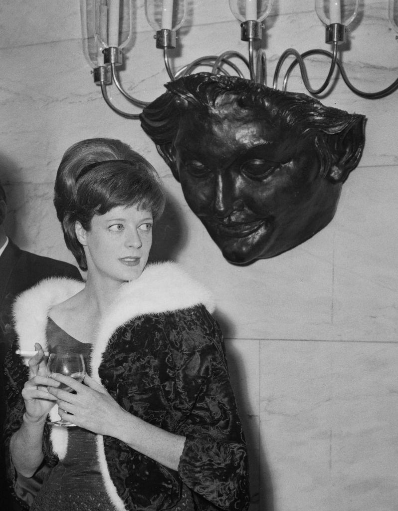 Maggie Smith at the Evening Standard Theatre Awards, London, UK, 29th January 1963.
