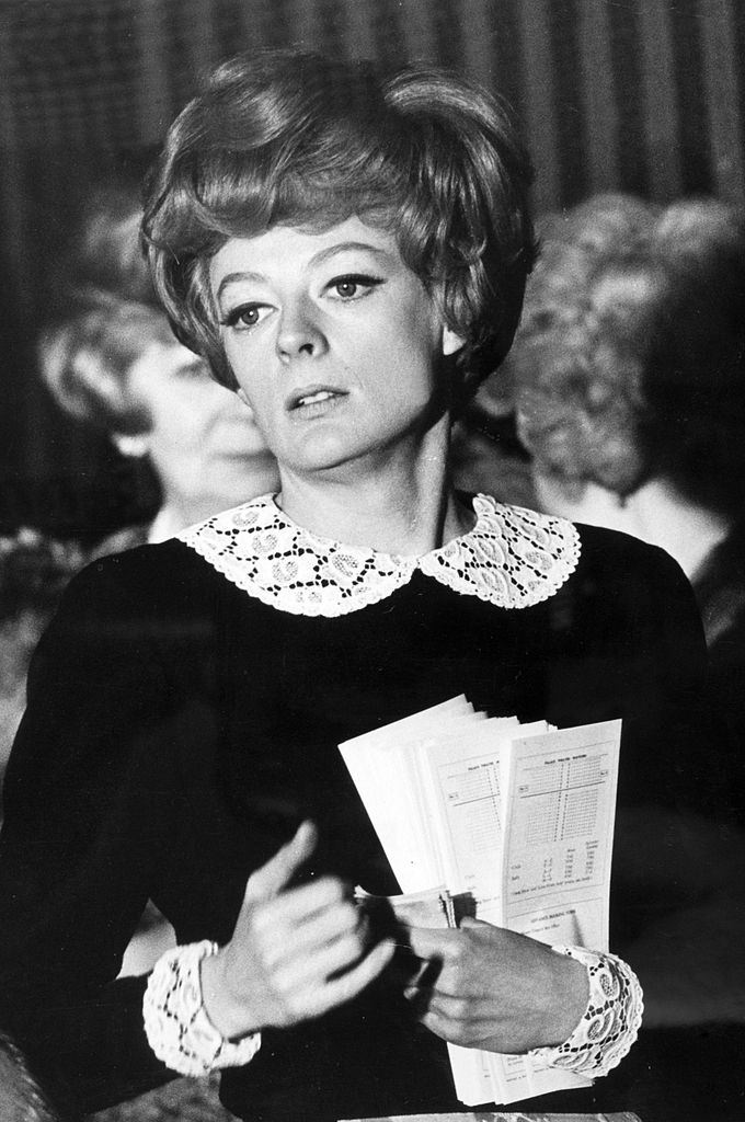 Maggie Smith, during the making of "Hot Millions", 1968.