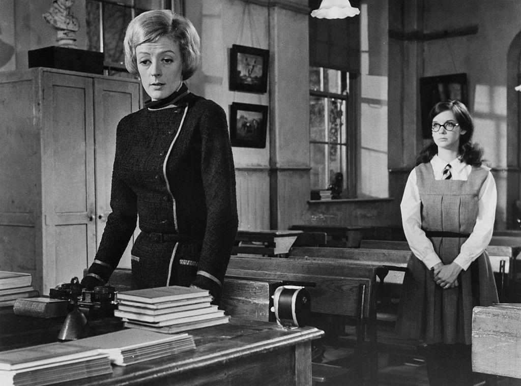 Maggie Smith with Pamela Franklin star in the film 'The Prime of Miss Jean Brodie', 1969.