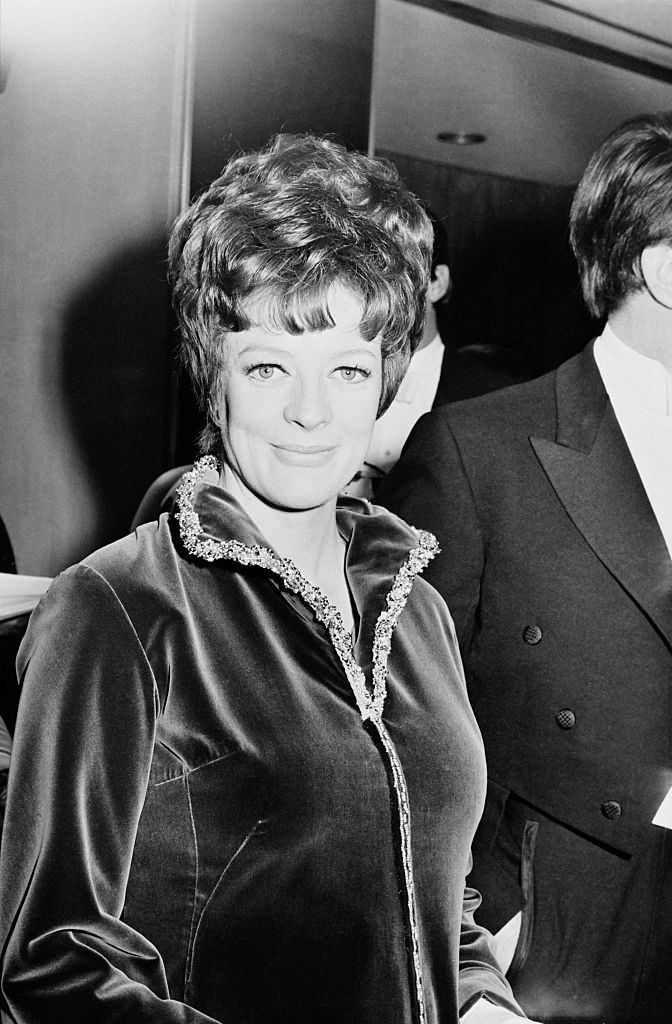 Maggie Smith at the Odeon, Leicester Square for the premiere of 'The Prime of Miss Jean Brodie', London, 1969.