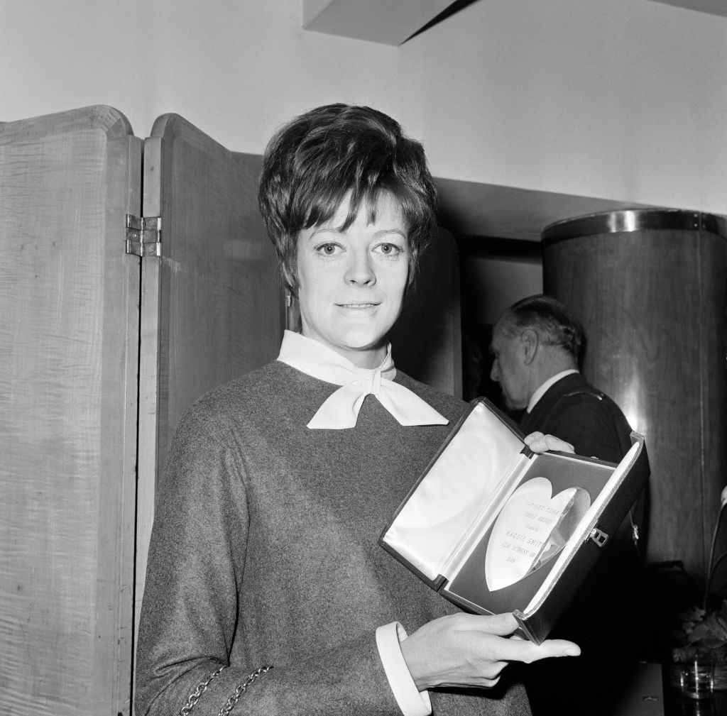 Maggie Smtih after winning an award, 1969.
