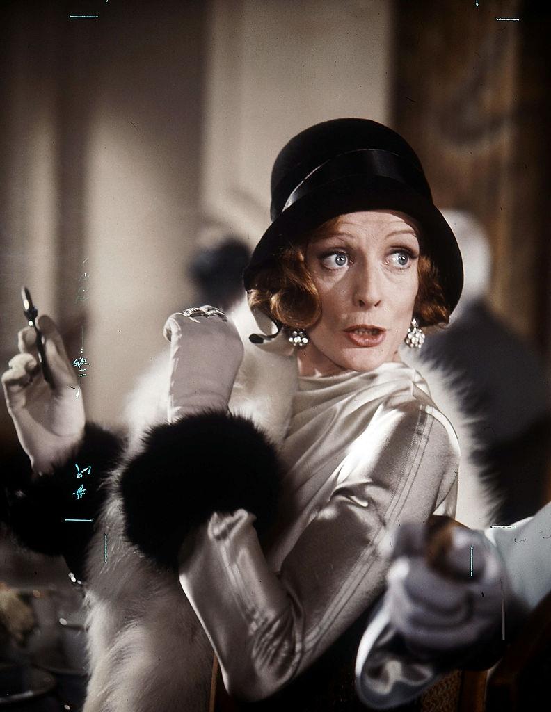 Maggie Smith in a scene from the film 'Travels With My Aunt', 1972.