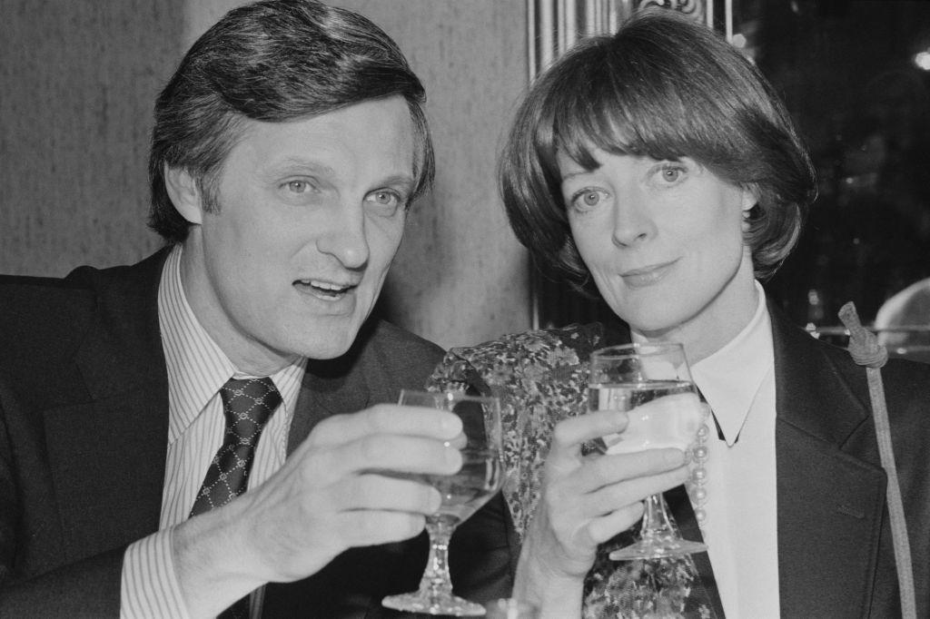 Maggie Smith with Alan Alda, 1970s.