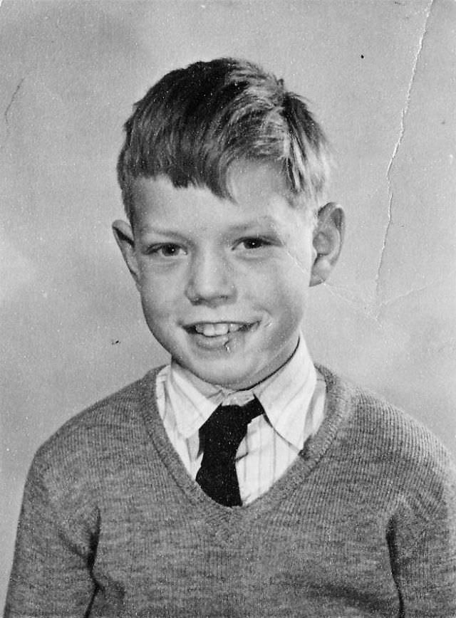 A school photo of a 9-year-old Mick Jagger (1951) at Wentworth Junior County Primary School in his home town Dartford.
