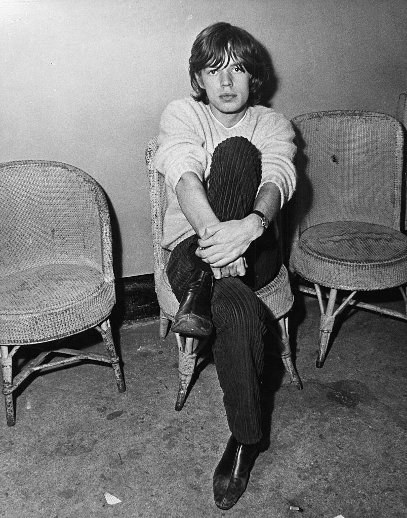 Mick Jagger at Stockton, England, circa 1964.