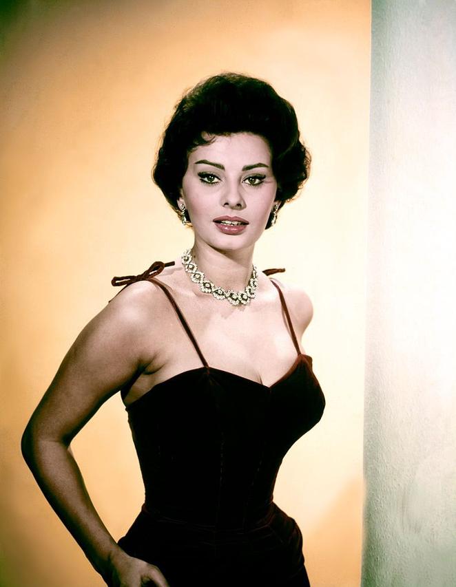 Italian actress Sophia Loren, 1950s.