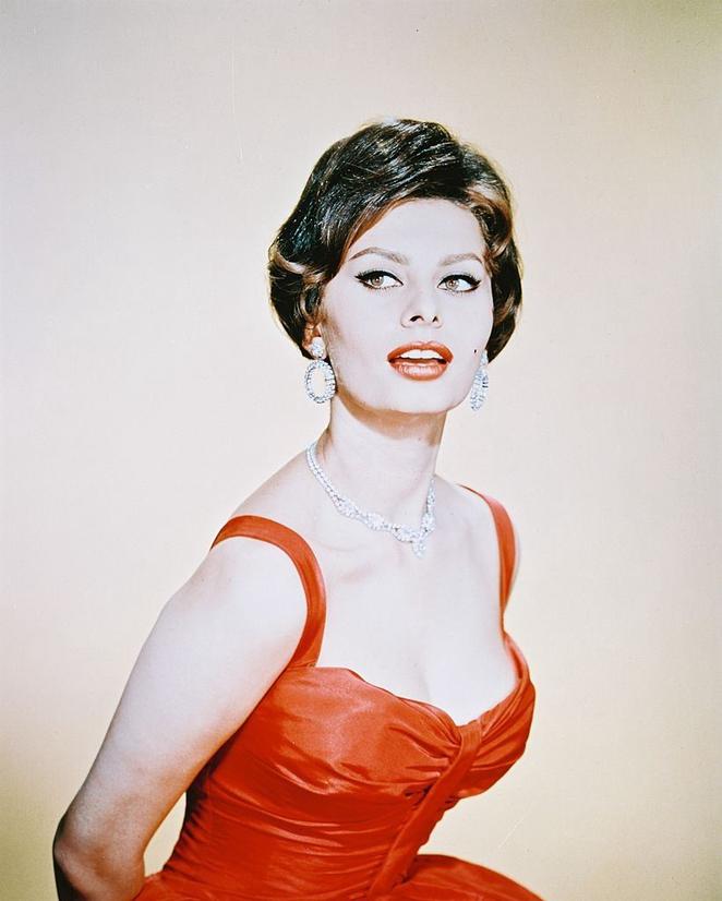 Italian actress Sophia Loren, circa 1955.