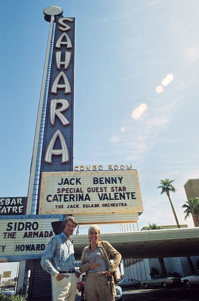 Caterina Valente with Rudi Carrell in Las Vegas, 1973.