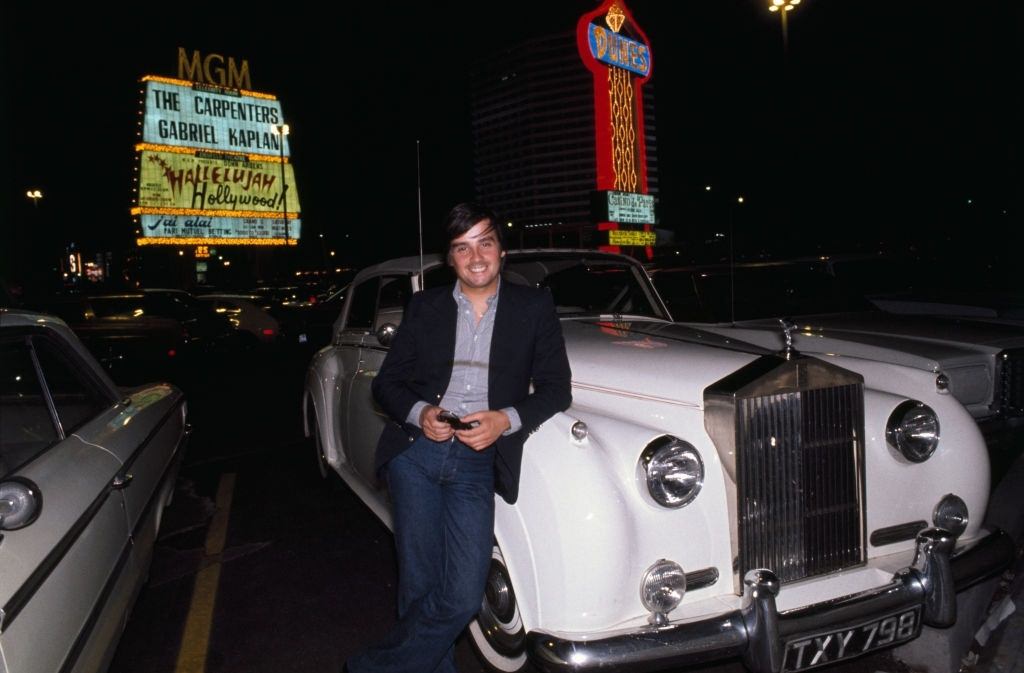 French Actor Thierry Le Luron in Las Vegas, 1977.