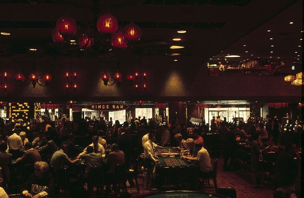 One of the largest casino rooms in Las Vegas, 1971.