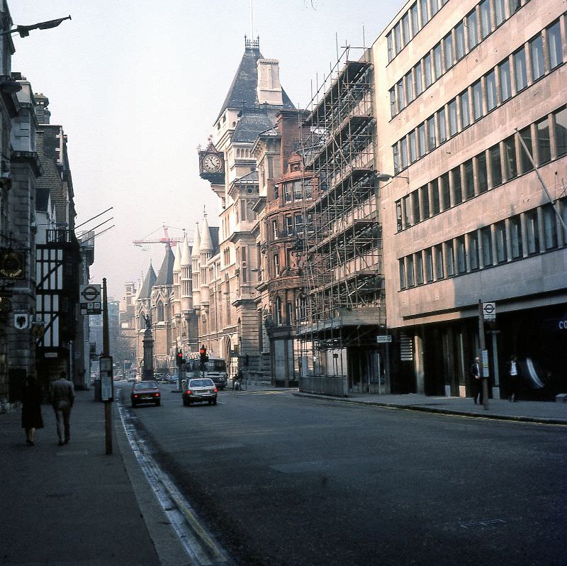 Fleet Street, London, 1982 (looking west)