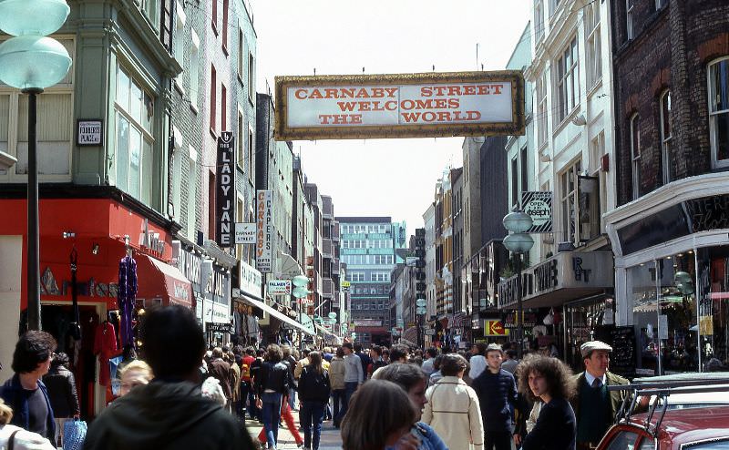 Carnaby Street, London, 1980