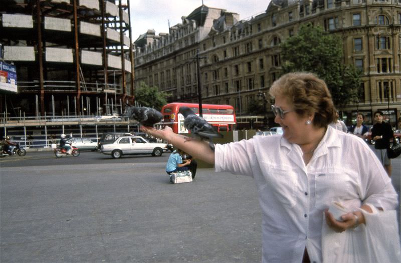 Trafalgar Square, London, 1989