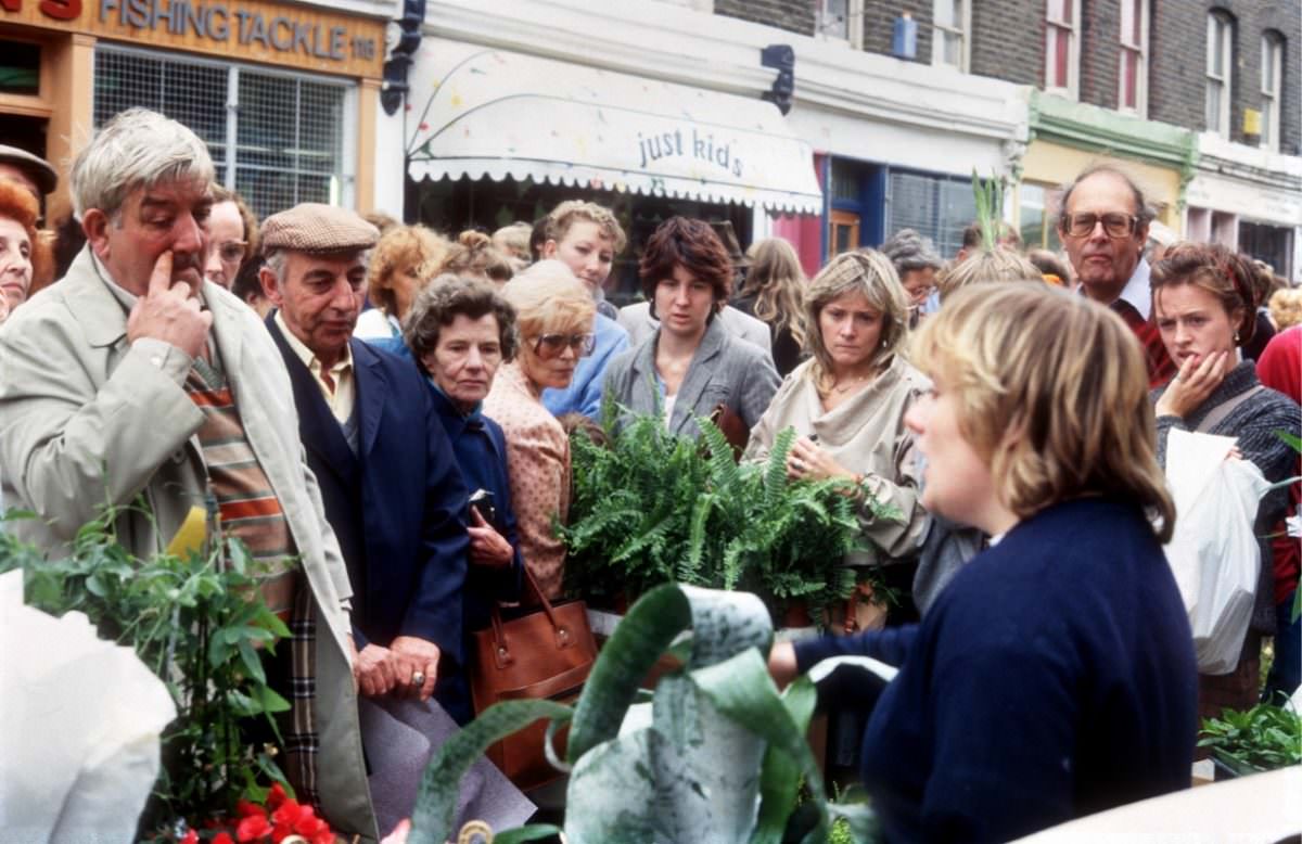 Columbia Rd flower market 1984