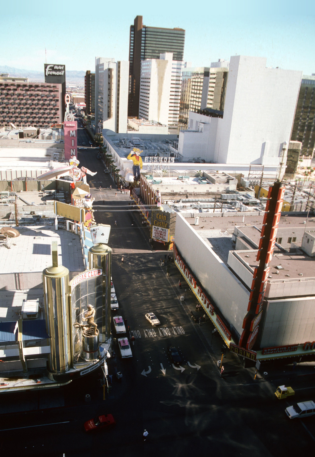Fremont & Main – view from the top of Plaza Hotel.