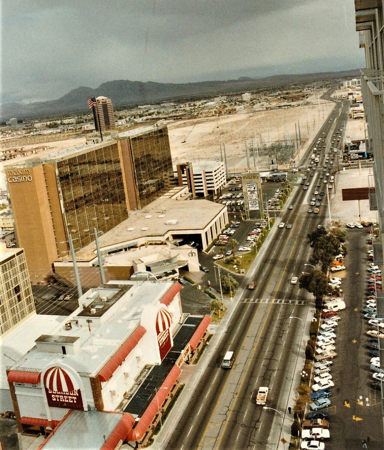 Bourbon Street and Maxim on Flamingo Rd, Las Vegas, 1991