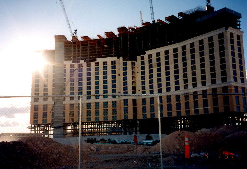 Construction of Bellagio, c. 1996.