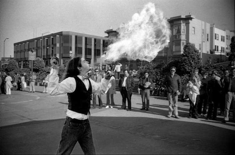 San Francisco flame artist, 1973