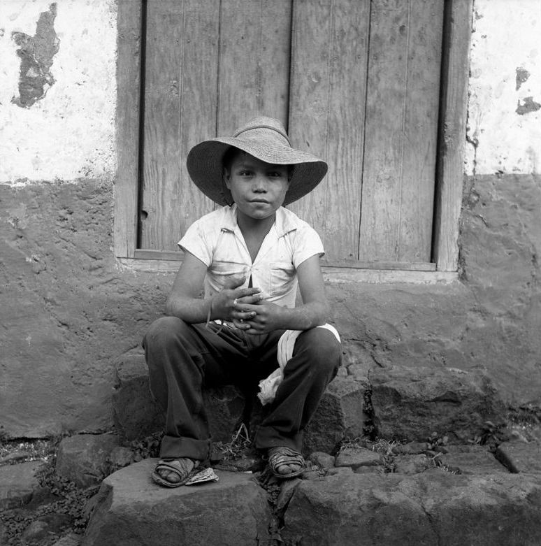 Boy with hat, Patzcuaro, Mexico, 1974