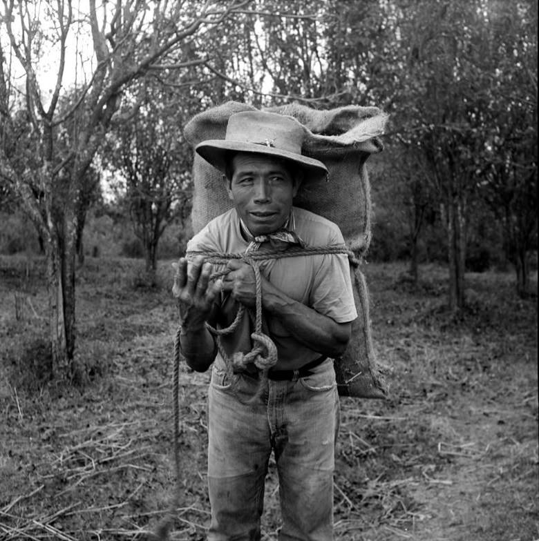 Man with pack, Patzcuaro, Mexico, 1974