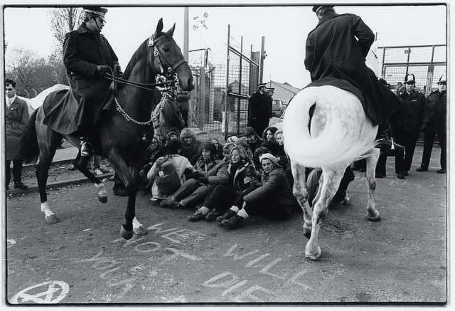 Anti-nuclear protest at Greenham Common