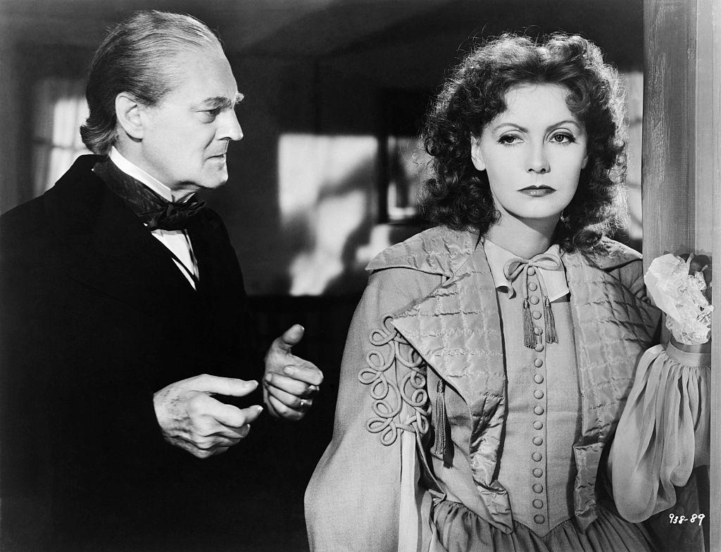 Greta Garbo with Lionel Barrymore in "Camile", 1936.
