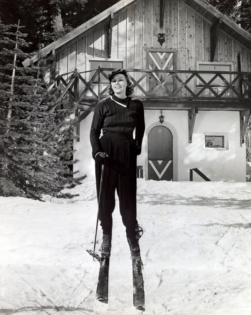 Greta Garbo on Skis, 1932.