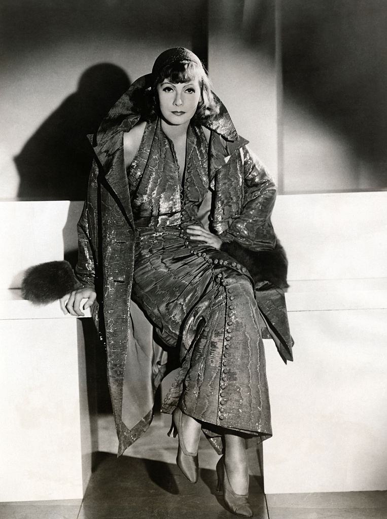 Greta Garbo in a beautiful dress, 1929.
