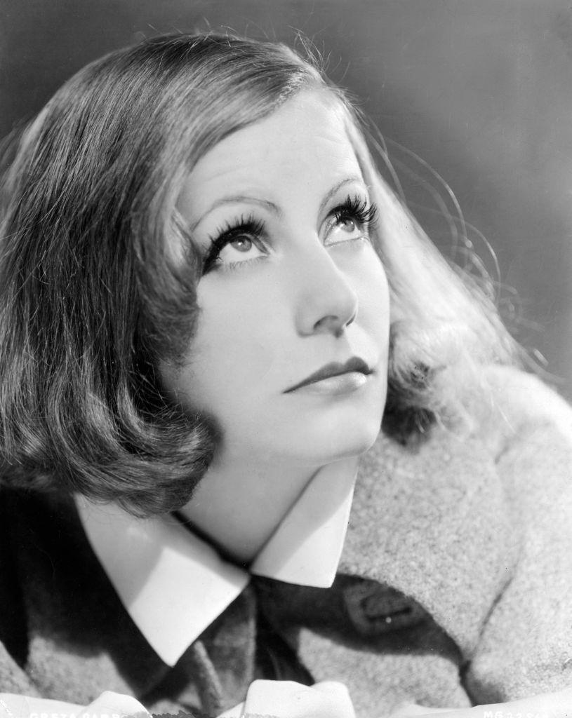 Greta Garbo glancing up, 1920s.