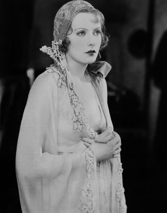 Greta Garbo posing for a publicity still for the film 'The Temptress,' 1926.