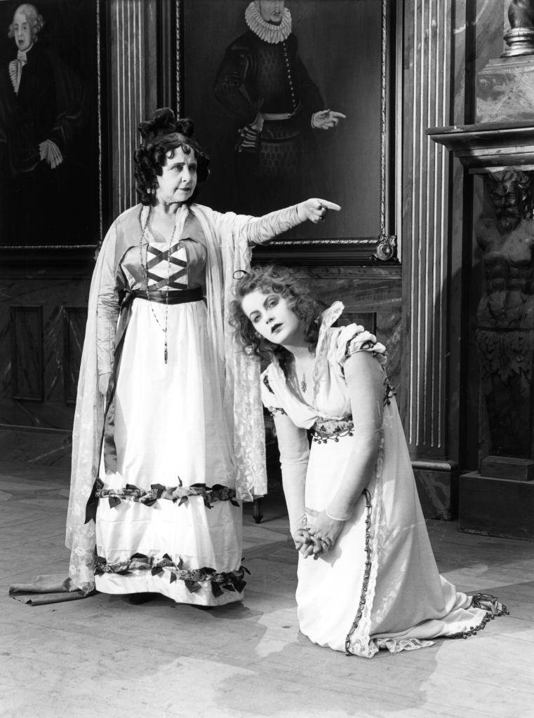 Greta Garbo with Gerda Lundekvist in the The Saga of Gosta Berling, 1924.