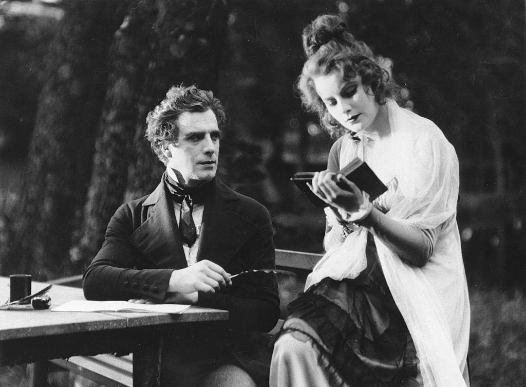 Greta Garbo with Lars Hanson in the film 'The Story of Goesta Berling' 1924.