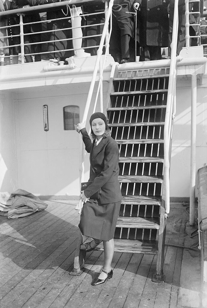 Greta Garbo arrived in New York, 1926.